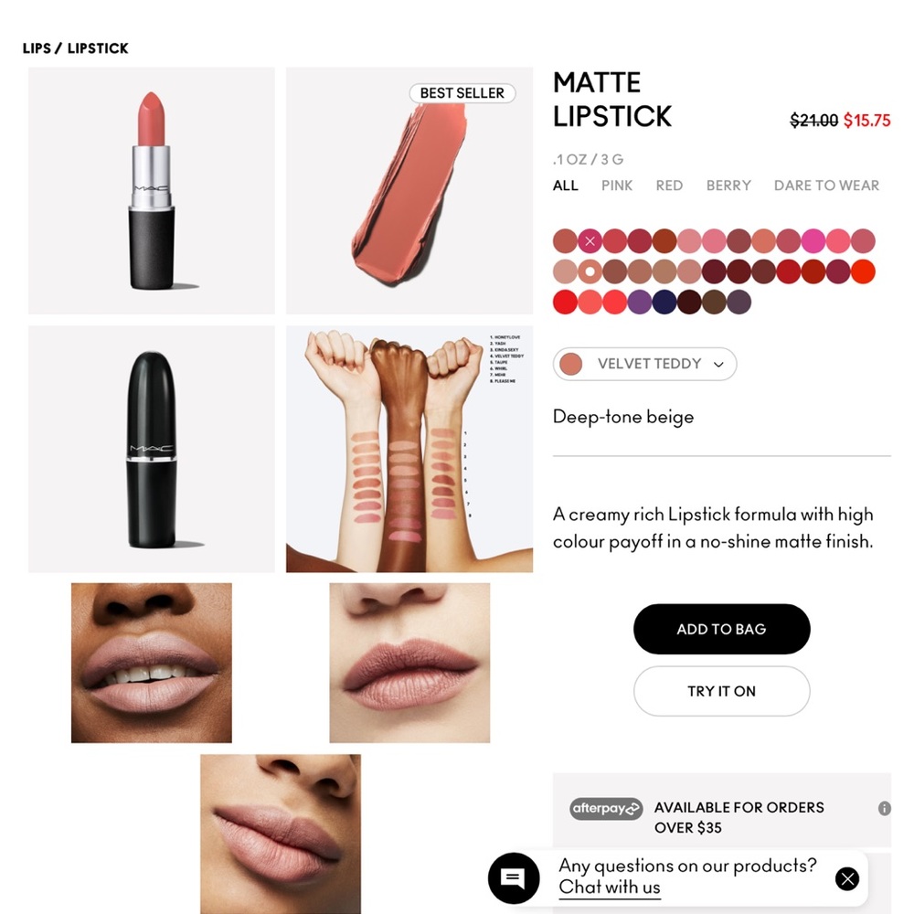 MAC lip stick